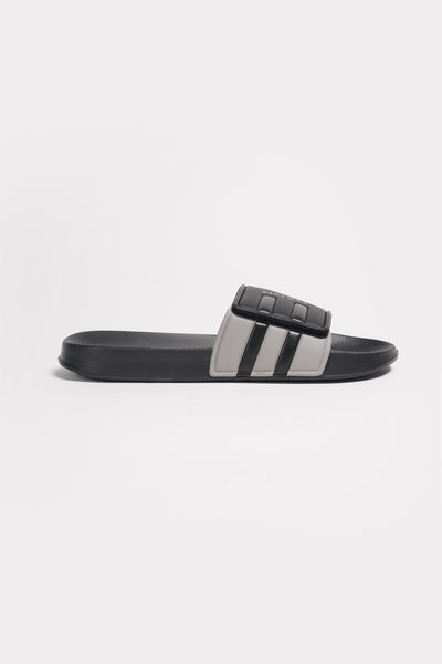 Men's Velcro Slides With Gradient Stripes