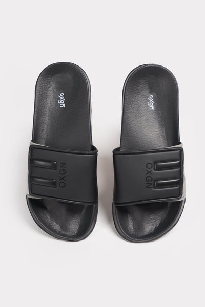 Men's Velcro Slides With Gradient Stripes