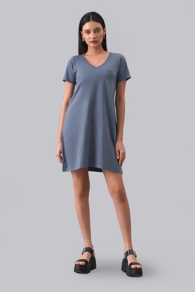 V-Neck Logo T-Shirt Dress