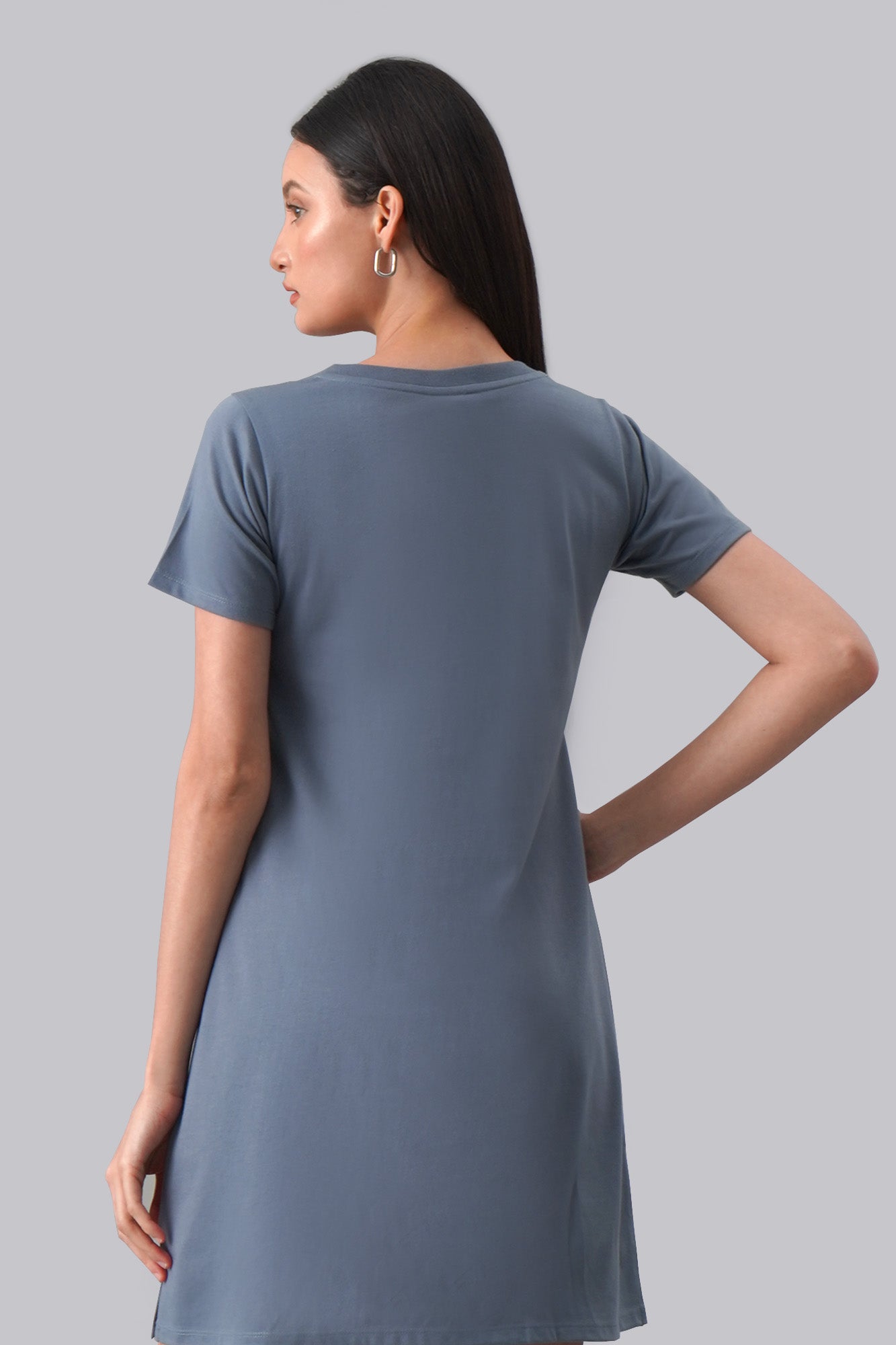 V-Neck Logo T-Shirt Dress