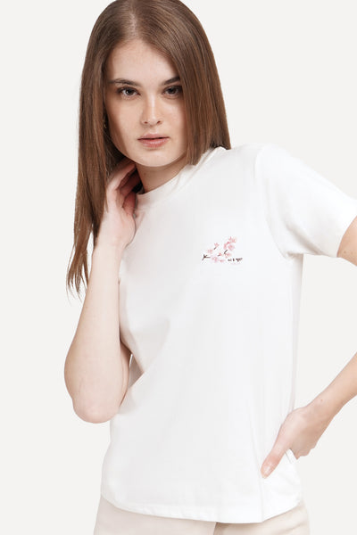 Cherry Blossom Embroidery T-Shirt (NCT 3)