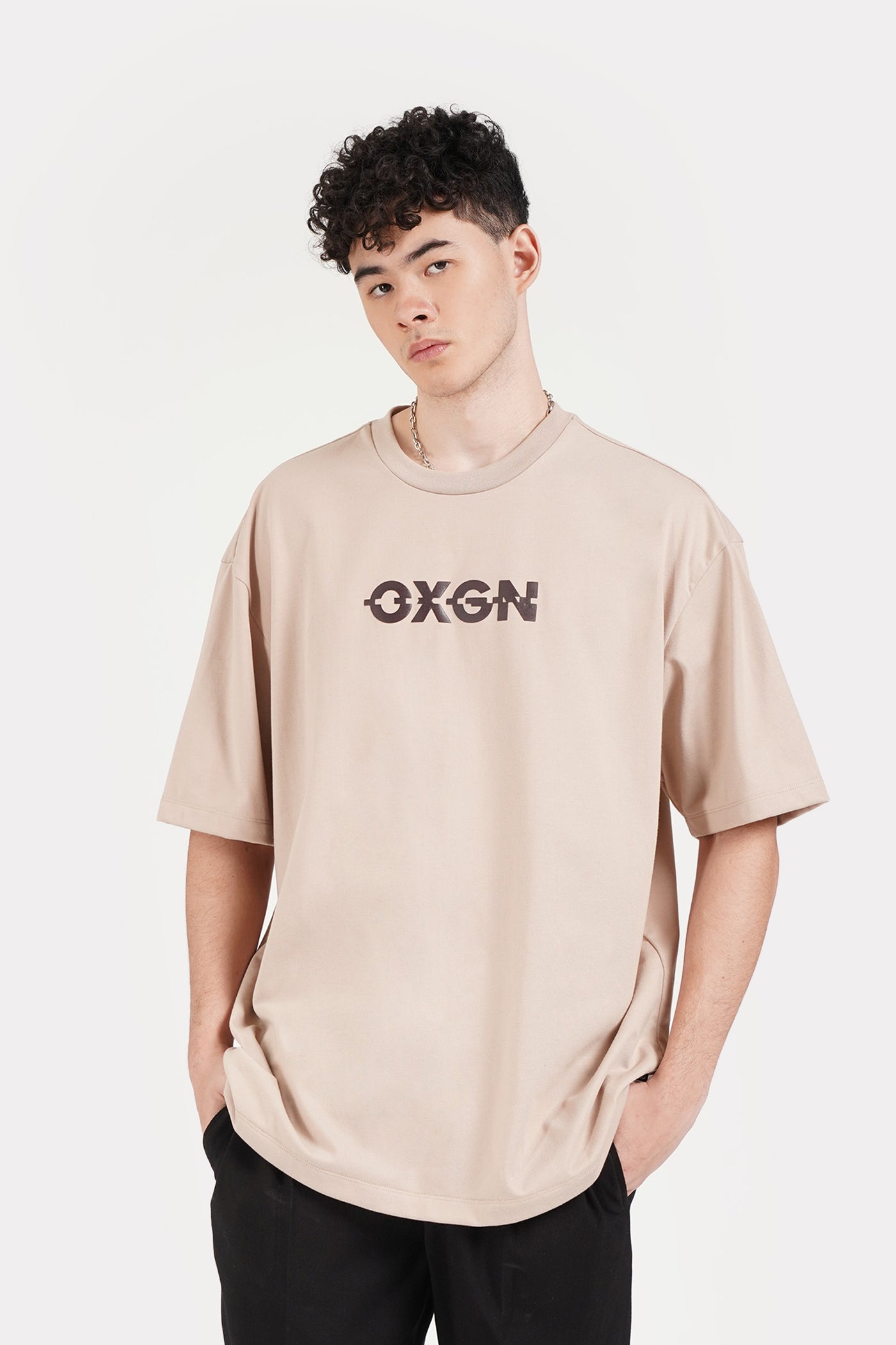 Logo Graphic Print Oversized T-Shirt