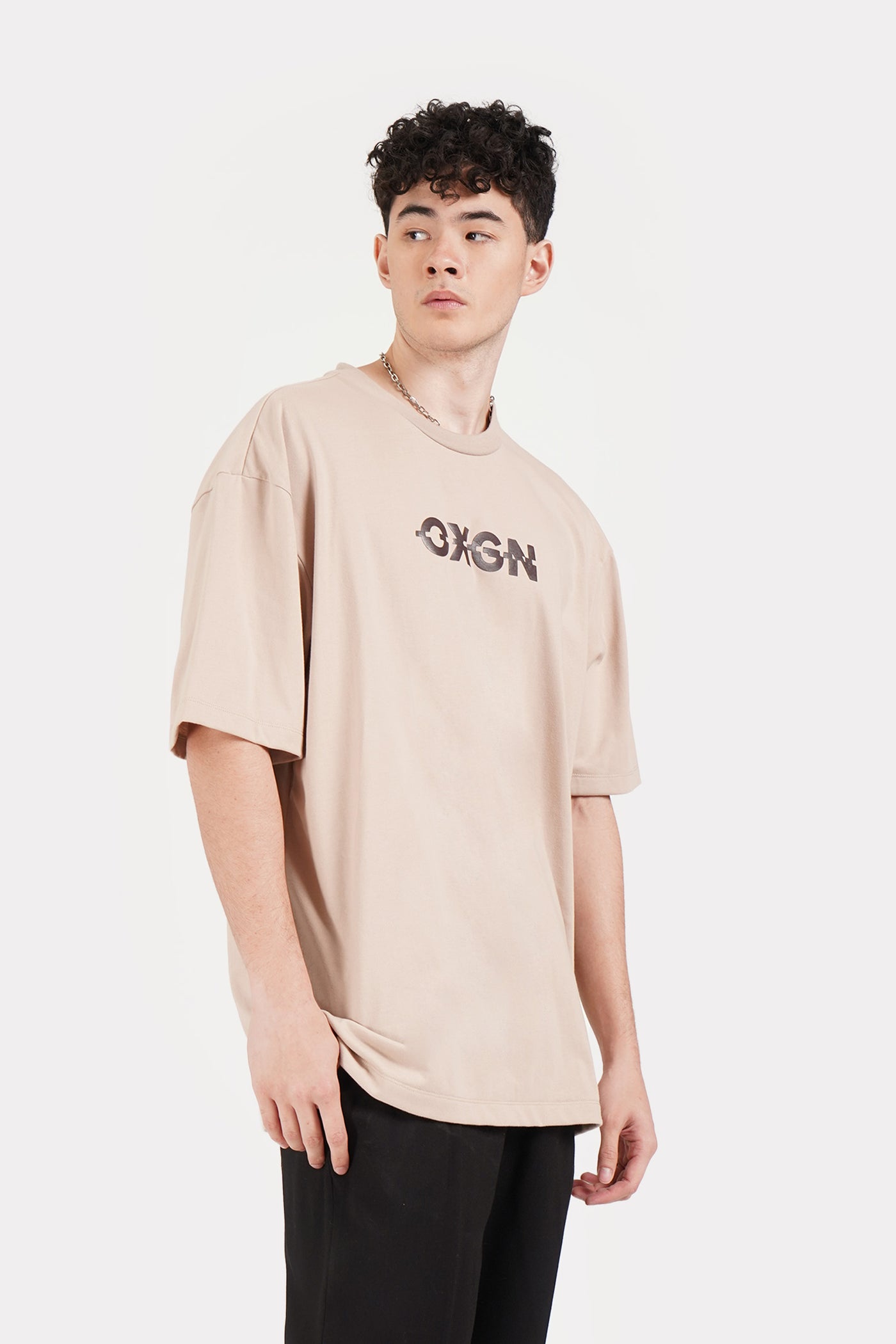 Logo Graphic Print Oversized T-Shirt