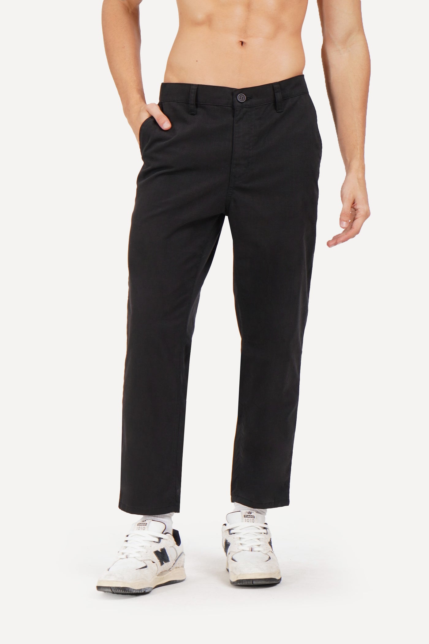 Slim Tapered Garterized Trousers