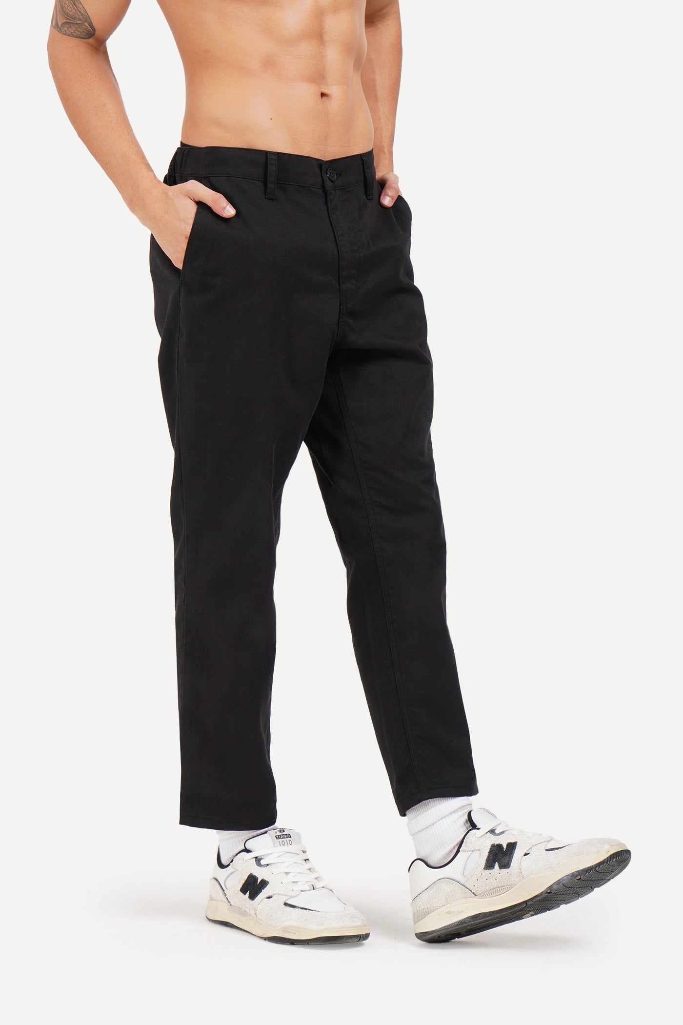 Slim Tapered Garterized Trousers